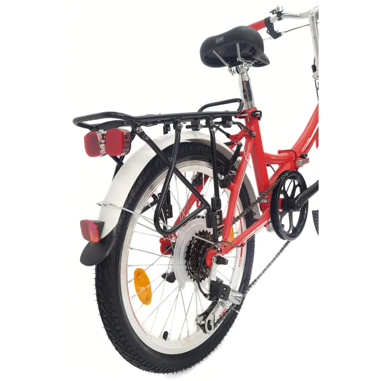 Rower Składany 20 Stalowy Revoshift Damski Męski Światła Stopka Dzwonek