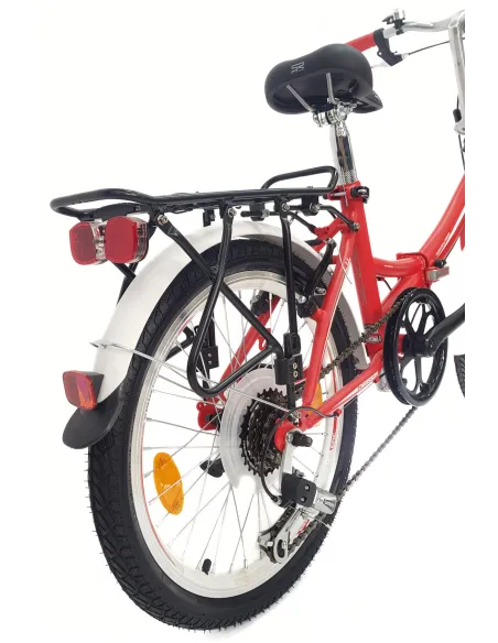 Rower Składany 20 Stalowy Revoshift Damski Męski Światła Stopka Dzwonek