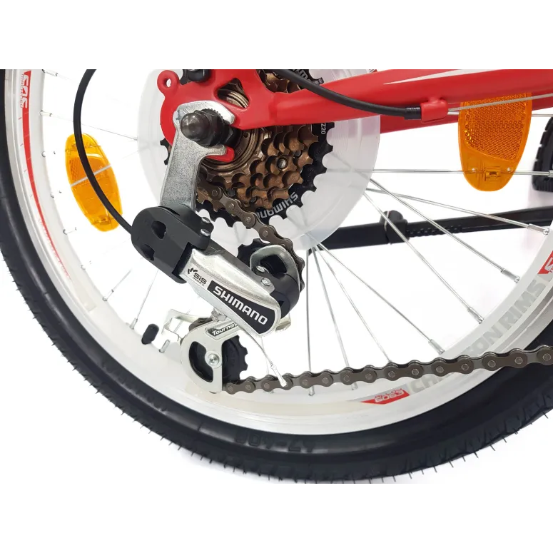 Rower Składany 20 Stalowy Revoshift Damski Męski Światła Stopka Dzwonek