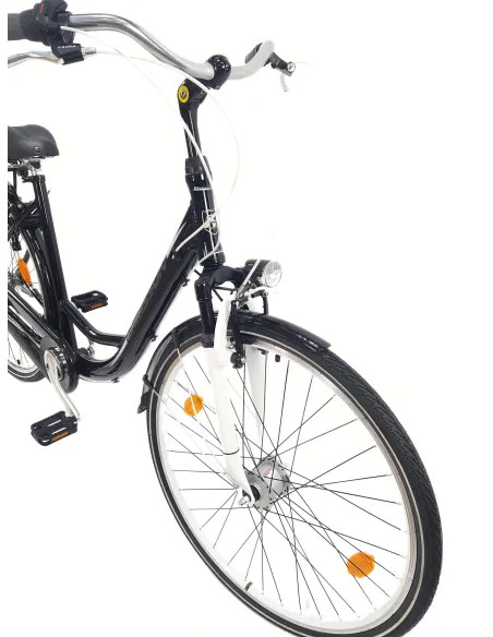 Rower Miejski 28 Alu Damski Nexus 3 Oświetlenie Bagażnik Błotniki Stopka