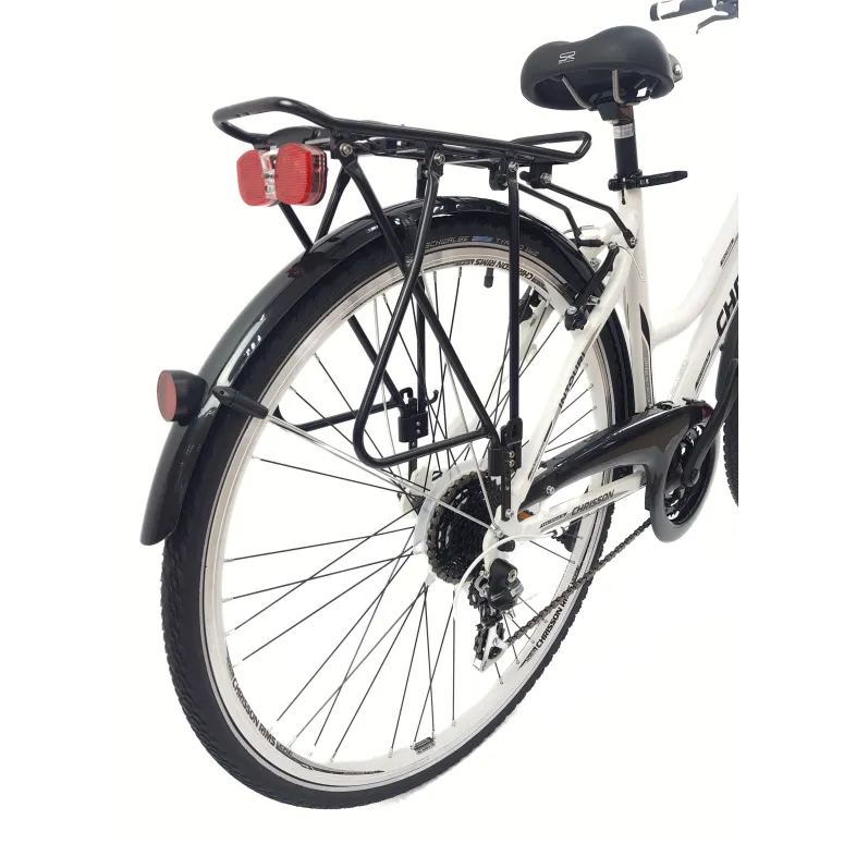 Rower Trekkingowy 28 Alu Damski Acera Cyngle Amortyzacja Bagażnik Dzwonek