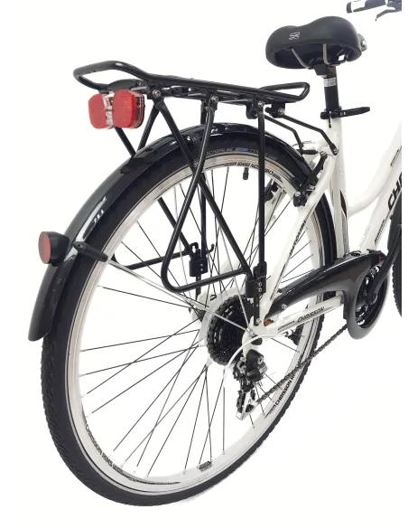 Rower Trekkingowy 28 Alu Damski Acera Cyngle Amortyzacja Bagażnik Dzwonek