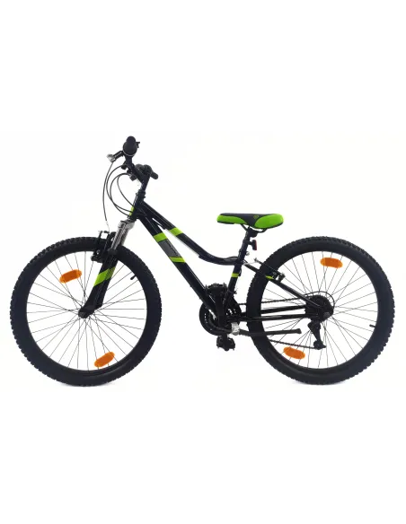 Rower Górski Dziecięcy 24 MTB Stalowy Hardtail Amortyzacja Dzwonek Stopka