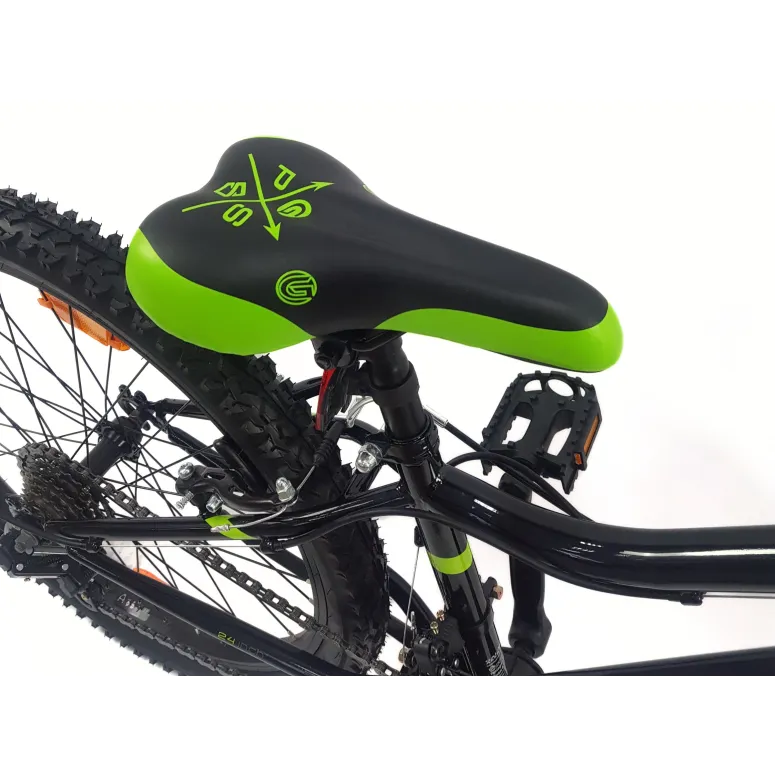 Rower Górski Dziecięcy 24 MTB Stalowy Hardtail Amortyzacja Dzwonek Stopka