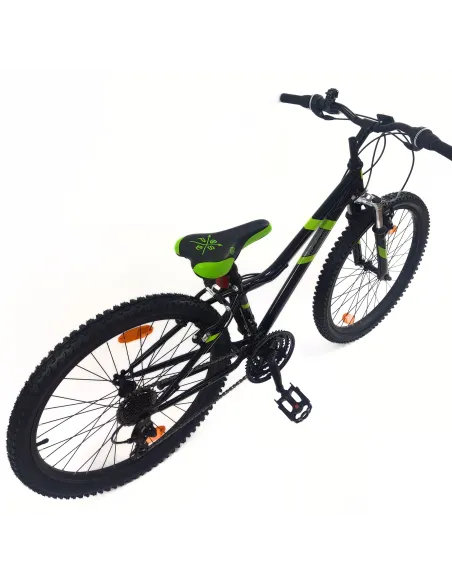 Rower Górski Dziecięcy 24 MTB Stalowy Hardtail Amortyzacja Dzwonek Stopka