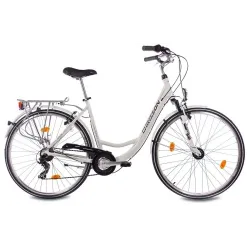 Rower Miejski 28 Aluminium Damski Światła Revoshift Dynamo Bagażnik Stopka