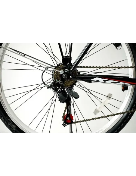 Rower Miejski 26 Męski Stalowy Revo Bagażnik Światła Dynamo Dzwonek Stopka