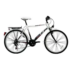 Rower Miejski 26 Męski Stalowy Revo Bagażnik Światła Dynamo Dzwonek Stopka