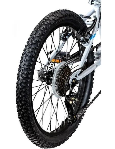 Rower Górski Dziecięcy 20 Stal Hardtail Amortyzacja Dzwonek Stopka Odblaski