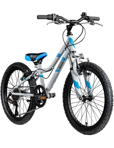 Rower Górski Dziecięcy 20 Stal Hardtail Amortyzacja Dzwonek Stopka Odblaski