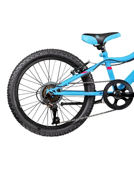 Rower Górski Dziecięcy 20 Stal Amortyzacja Hardtail Odblaski Dzwonek Stopka