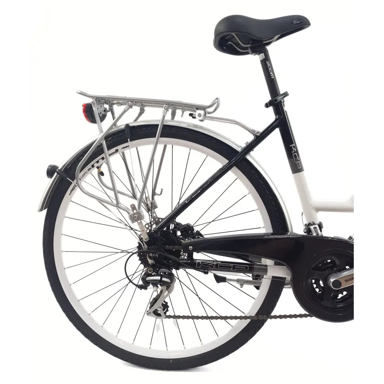 Rower Trekkingowy 28 Aluminium Damski Acera Cyngle Tarcze Bagażnik Światła