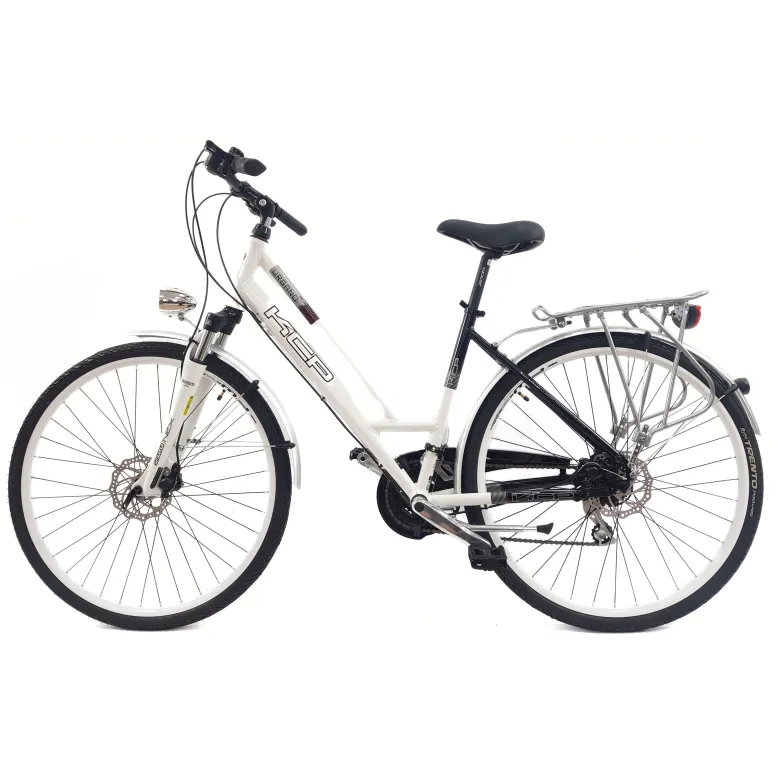 Rower Trekkingowy 28 Aluminium Damski Acera Cyngle Tarcze Bagażnik Światła