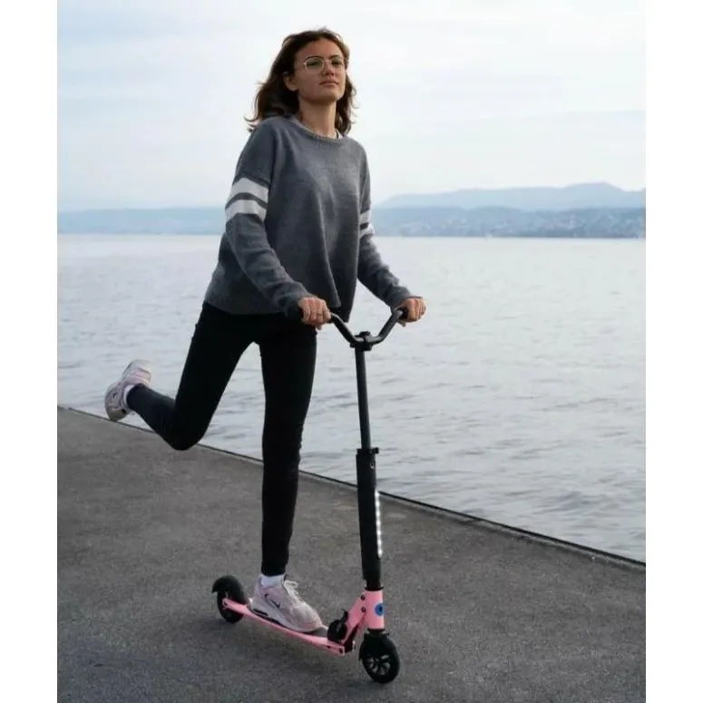 Hulajnoga Micro Sprite Deluxe Dziecięca Aluminiowa Różowa Składana Lekka