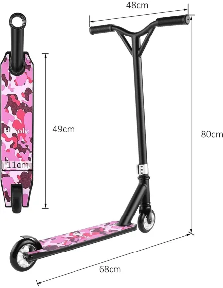 Hulajnoga Hikole TJ03 Freestyle Stunt Wyczynowa Regulowana Do 100 kg ABEC-7