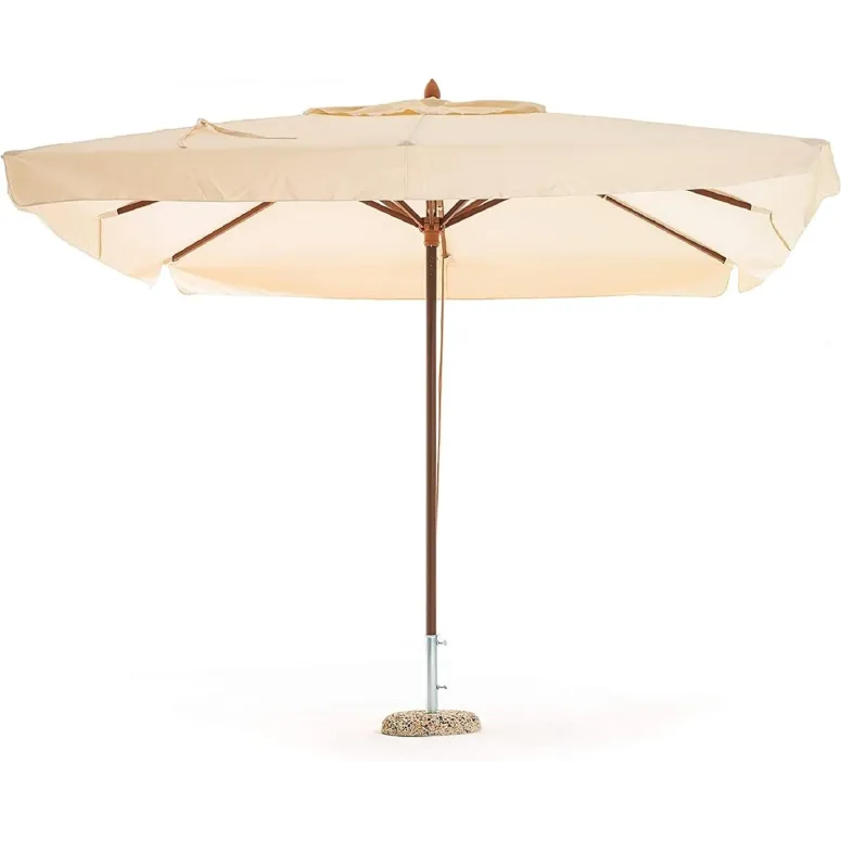 Parasol Ogrodowy Megashopitalia Duży Składany Przeciwsłoneczny Drewniany