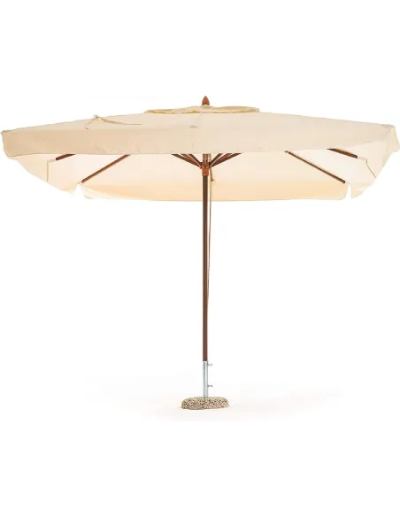 Parasol Ogrodowy Megashopitalia Duży Składany Przeciwsłoneczny Drewniany