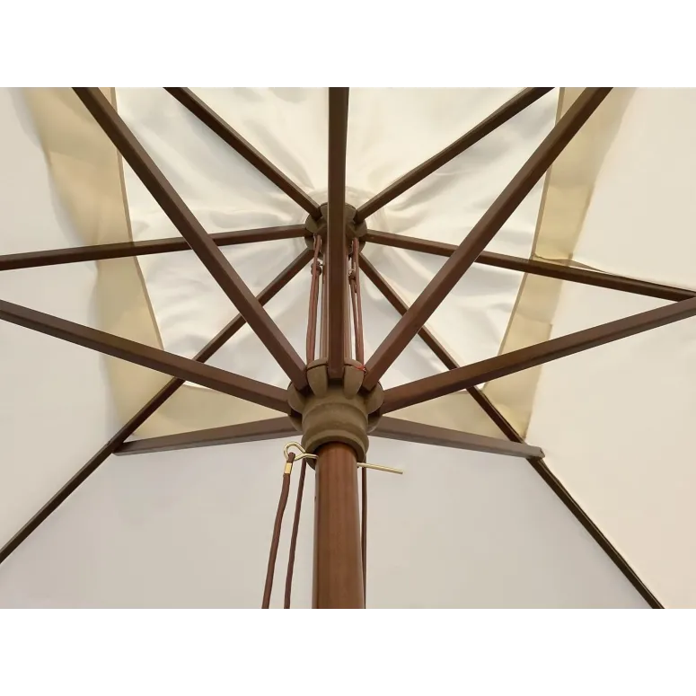 Parasol Ogrodowy Megashopitalia Duży Składany Przeciwsłoneczny Drewniany