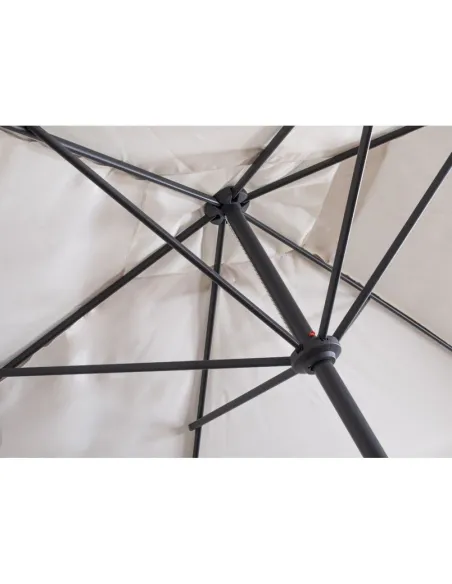 Parasol Ogrodowy Składany Stalowy Duży Z Korbą Przeciwsłoneczny 300 cm