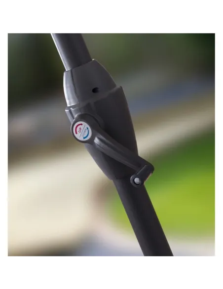 Parasol Ogrodowy Składany Stalowy Duży Z Korbą Przeciwsłoneczny 300 cm