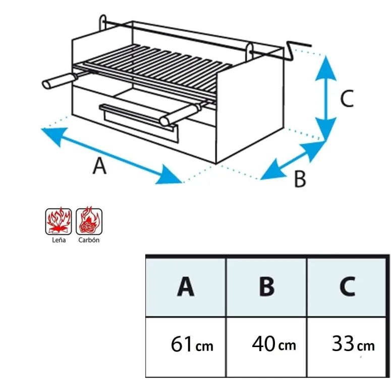 Wkład Do Grilla Imex El Zorro Ruszt Do Zabudowy Szuflada Stal Nierdzewna