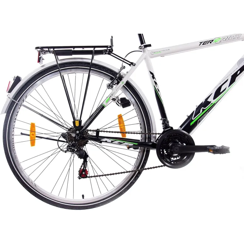 Rower Trekkingowy 26 Męski Bagażnik Światła Błotniki Dynamo Uniwersalny