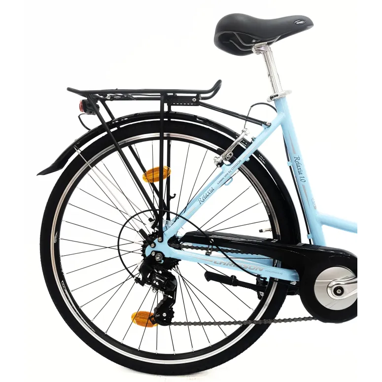Rower Miejski Damski 28 Aluminium Revoshift Światła Bagażnik Stopka Dynamo