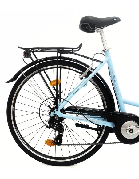 Rower Miejski Damski 28 Aluminium Revoshift Światła Bagażnik Stopka Dynamo