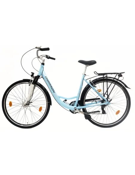 Rower Miejski Damski 28 Aluminium Revoshift Światła Bagażnik Stopka Dynamo