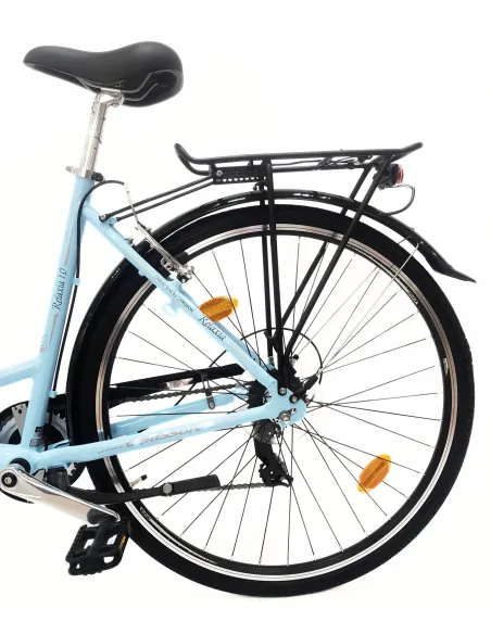 Rower Miejski Damski 28 Aluminium Revoshift Światła Bagażnik Stopka Dynamo
