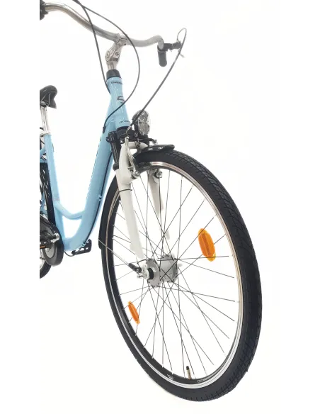 Rower Miejski Damski 28 Aluminium Revoshift Światła Bagażnik Stopka Dynamo