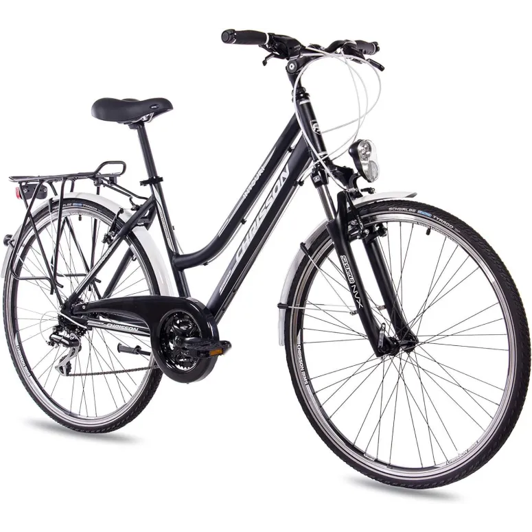 Rower Trekkingowy Damski 28 Alu Cyngle Acera Amortyzacja Bagażnik Światła