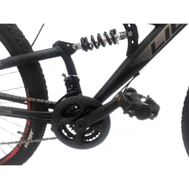 Rower Górski 29 Męski Damski MTB Dzwonek Pełna Amortyzacja Odblaski Stopka