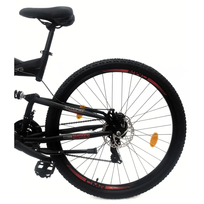 Rower Górski 29 Męski Damski MTB Dzwonek Pełna Amortyzacja Odblaski Stopka