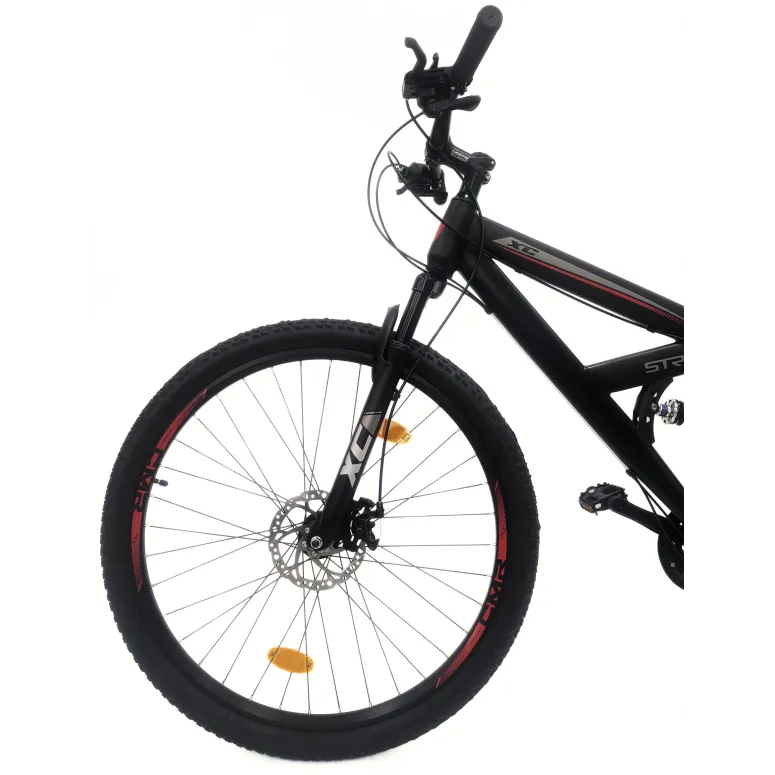 Rower Górski 29 Męski Damski MTB Dzwonek Pełna Amortyzacja Odblaski Stopka