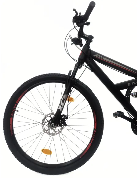 Rower Górski 29 Męski Damski MTB Dzwonek Pełna Amortyzacja Odblaski Stopka