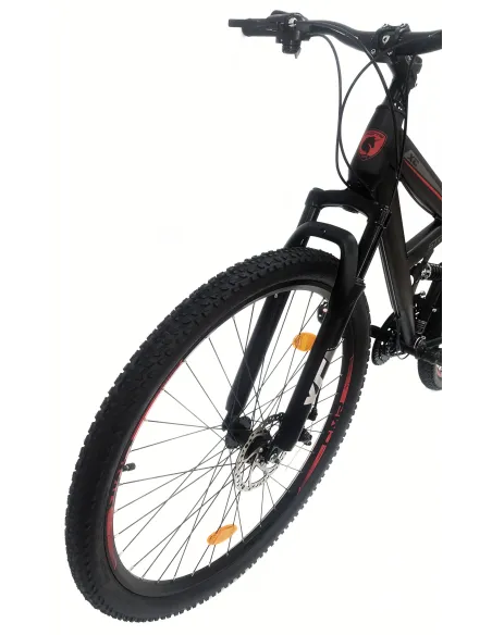 Rower Górski 29 Męski Damski MTB Dzwonek Pełna Amortyzacja Odblaski Stopka