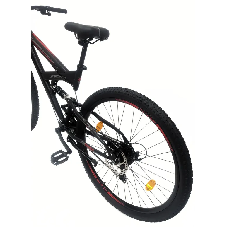 Rower Górski 29 Męski Damski MTB Dzwonek Pełna Amortyzacja Odblaski Stopka