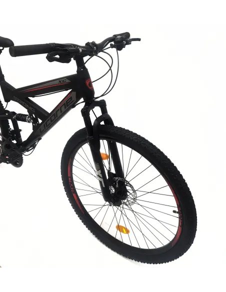 Rower Górski 29 Męski Damski MTB Dzwonek Pełna Amortyzacja Odblaski Stopka