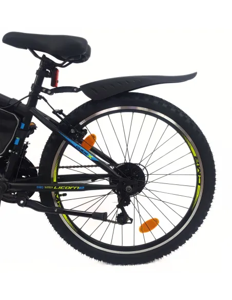 Rower Dziecięcy 24 Górski MTB Amortyzacja Dzwonek Światła Sakwa Błotniki