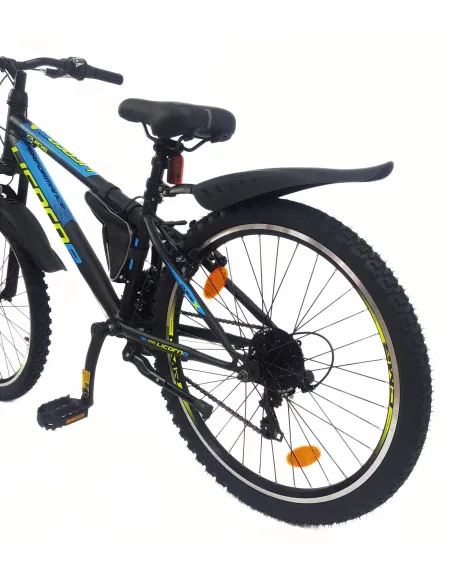 Rower Dziecięcy 24 Górski MTB Amortyzacja Dzwonek Światła Sakwa Błotniki