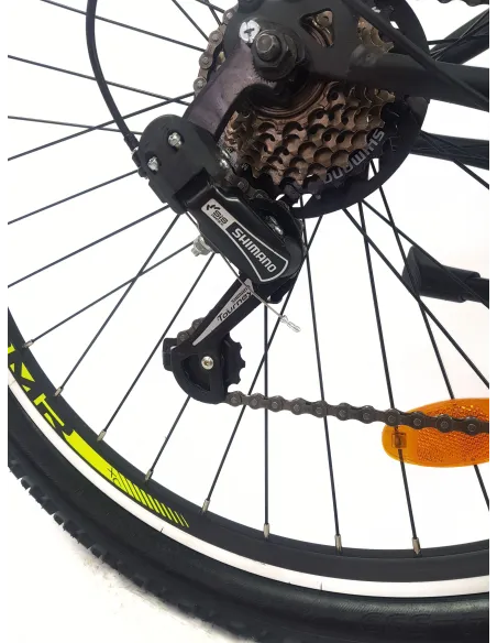 Rower Górski Młodzieżowy 26 MTB Hardtail Amortyzacja Sakwa Światła