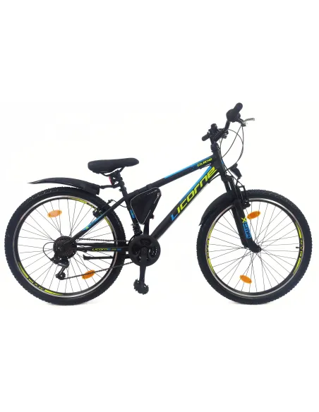 Rower Górski Młodzieżowy 26 MTB Hardtail Amortyzacja Sakwa Światła