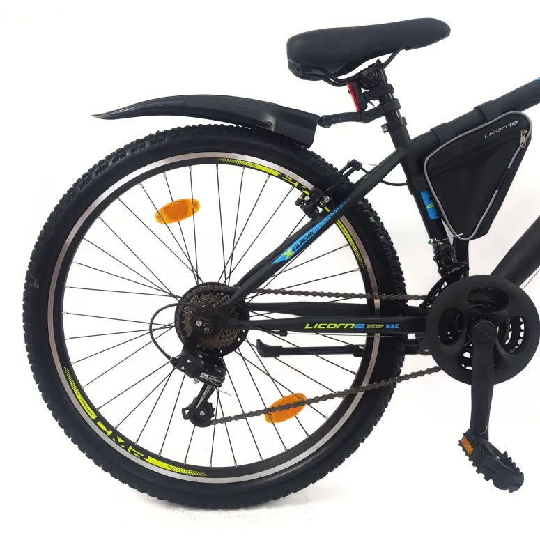 Rower Górski Młodzieżowy 26 MTB Hardtail Amortyzacja Sakwa Światła