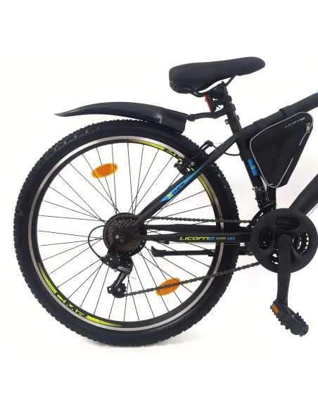 Rower Górski Młodzieżowy 26 MTB Hardtail Amortyzacja Sakwa Światła