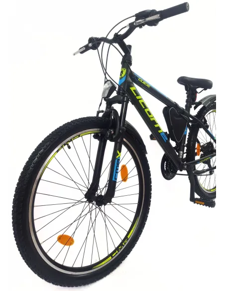 Rower Górski Młodzieżowy 26 MTB Hardtail Amortyzacja Sakwa Światła