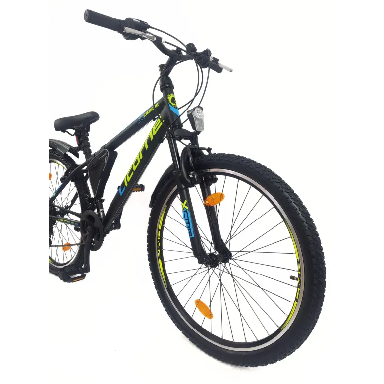 Rower Górski Młodzieżowy 26 MTB Hardtail Amortyzacja Sakwa Światła