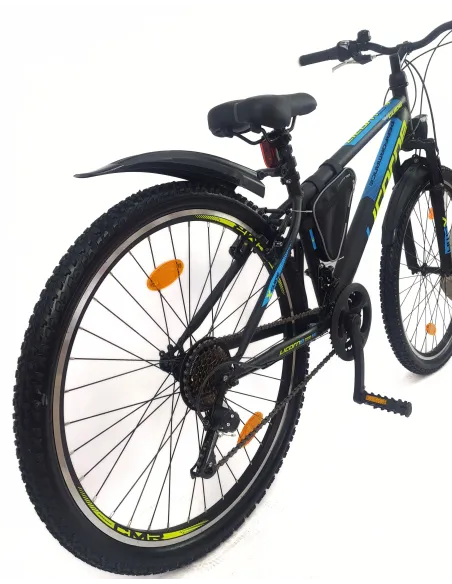 Rower Górski Młodzieżowy 26 MTB Hardtail Amortyzacja Sakwa Światła