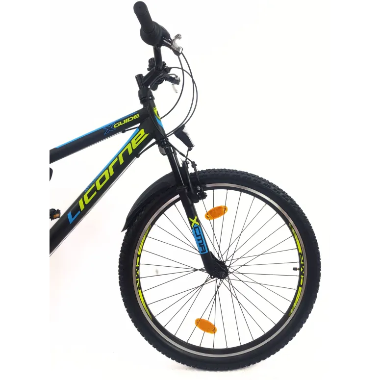 Rower Górski Młodzieżowy 26 MTB Hardtail Amortyzacja Sakwa Światła