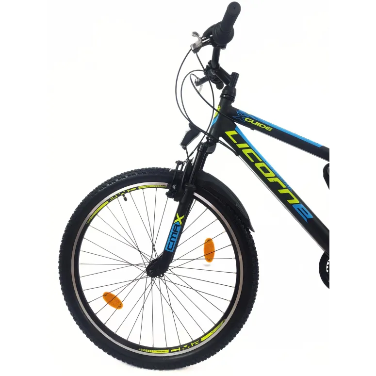 Rower Górski Młodzieżowy 26 MTB Hardtail Amortyzacja Sakwa Światła